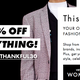30% off everything with code THANKFUL30